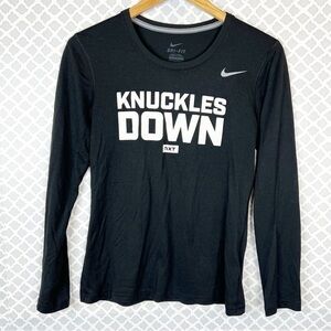 EUC Nike Black Knuckles Down Long Sleeve Graphic Tee Shirt